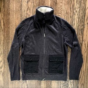Banana Republic zip-up sweater, size M